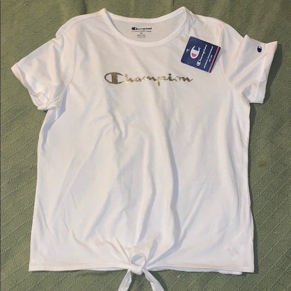 champion t shirt kids silver
